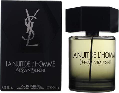 LA NUIT DE L’ HOMME EAU DE TOILETTE 100ML gift set .